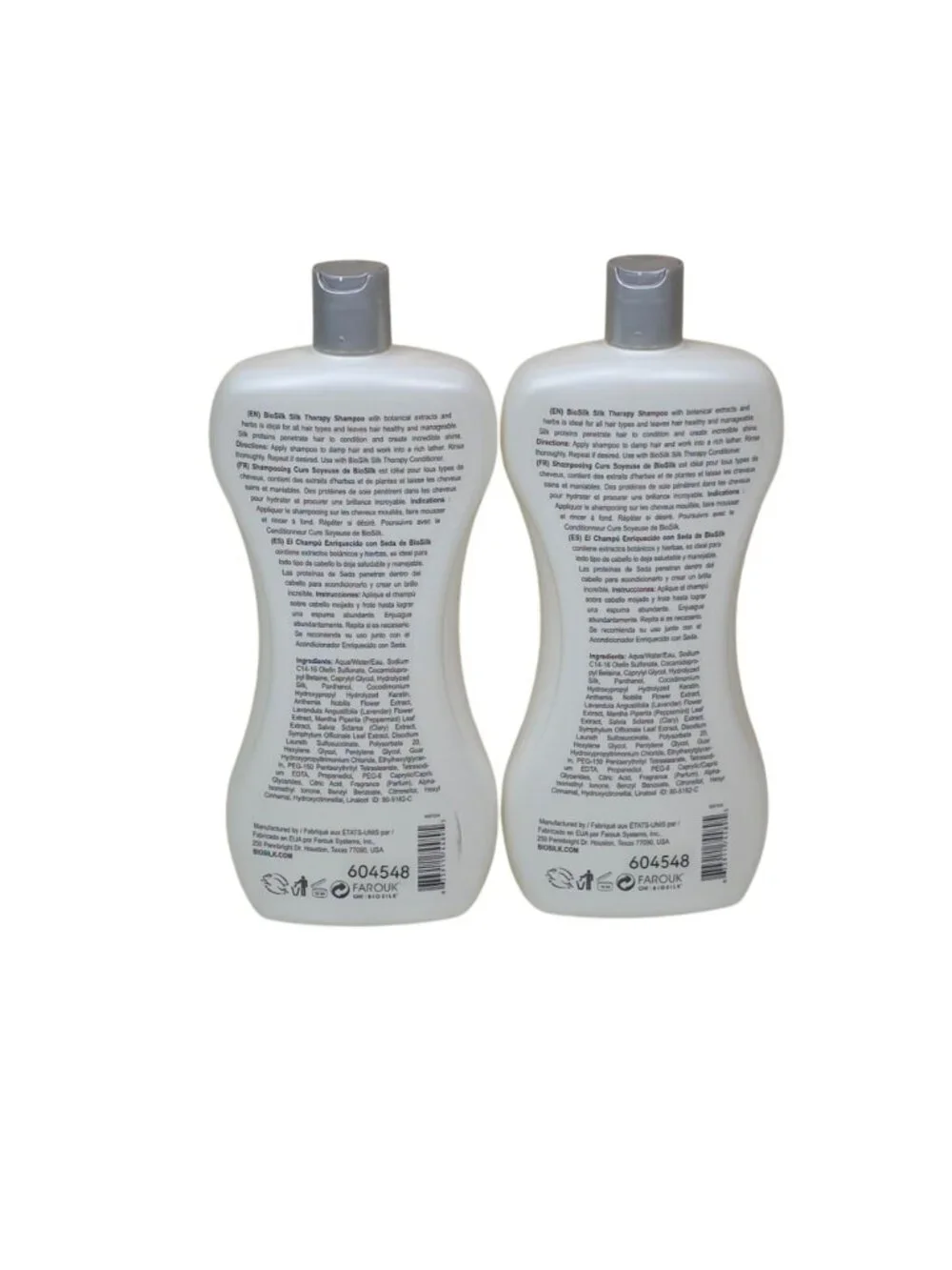 BioSilk Silk Therapy 2 pack Shampoo Due 34 Oz Jumbo Sulfate Paraben Free
